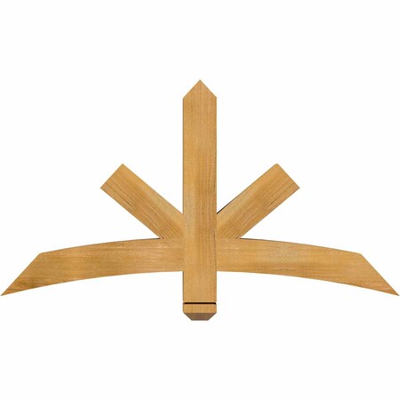 Ekena Millwork Alberta Rough Sawn Timber Gable Bracket, Western Red Cedar, 48"W x 26"H x 4"D x 4"F, 13/12 Pitch GBW048X26X0404ALB00RWR